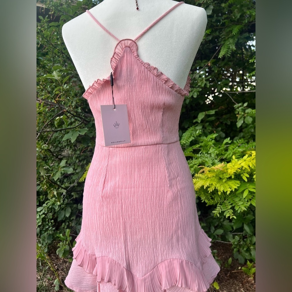Nwt- Hello Molly- Ruffle Layer Mini Dress — image 4 of 5